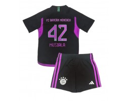 Bayern Munich Jamal Musiala #42 Replica Away Stadium Kit for Kids 2023-24 Short Sleeve (+ pants)